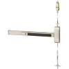 SARGENT 80 Series Grade 1, Stainless Steel Finish RHR Concealed Vertical Rod Exit Device, Exit Only