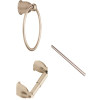 MOEN Mason 3-Piece Bath Hardware Set with Towel Ring, Toilet Paper Holder and 24 in. Towel Bar in Satin Nickel