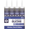 GE 10.1 oz. White Silicone 1-All-Purpose Caulk (Case of 12)