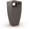 Mayne 24 Gal. Kobi Waste Bin Graphite Grey Commercial Trash Can