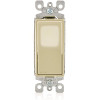 Leviton 15 Amp 120-Volt/277-Volt Decora LED Illuminated Rocker Single-Pole AC Quiet Light Switch, Ivory