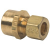 BrassCraft 1/2 in. Non Sweat x 3/8 in. O.D. Brass Drill Through No Tube Stop Adapter