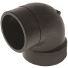VPC 2 in. ABS Plastic DWV 90-Degree Spigot x Hub Elbow Fitting