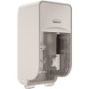 Coreless Standard Roll Toilet Paper Dispenser 2 Roll Vertical (53696), Silver Mosaic Design Faceplate; 1 / Case