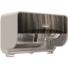 Coreless Standard Roll Toilet Paper Dispenser 2 Roll Horizontal (58752), Ebony Woodgrain Design Faceplate; 1/Case