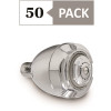 Earth 3-Spray Pattern 2.7 in. Single Wall Mount Fixed 1.5 GPM Fixed Shower head with Pause Feature in Chrome (50-Pack)