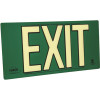 LumAware Green Poly-Metal 50 ft. Visibility 1.3 fc Rated Energy-Free Photoluminescent UL924 Emergency Exit Sign