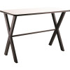 National Public Seating Collaborator Table, 30" x 72" x 42" H, Whiteboard Top with Metal Frame (Seats 6)