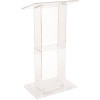 Oklahoma Sound Clear Acrylic Lectern with Shelf