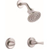 Premier Sanibel 2-Handle 1- -Spray Shower Faucet in Brushed Nickel (Valve Included)