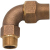 LEGEND VALVE 3/4 in. T-4400NL No Lead Bronze Flare x MNPT 1/4 Bend