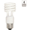 SATCO|Satco 60-Watt Equivalent T2 Medium Base CFL Light Bulb, Warm White (4-Pack)