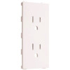 TAYMAC 1-Gang ALLURE Duplex Outlet Insert, White