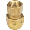 OMEGA FLEX TRACPIPE COUNTERSTRIKE AUTOSNAP FEMALE STRAIGHT FITTING, 1/2 IN., BRASS