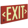 50 ft. Viewing Distance Single Face Red Exit Sign
