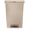 Rubbermaid Commercial Products Slim Jim Step-On 24 Gal. Beige Plastic Front Step Trash Can Rubbermaid Commercial Products Slim Jim Step-On 24 Gal. Beige Plastic Front Step Trash Can