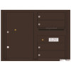 Florence Versatile 4-Tenant Compartments 1-Parcel Locker Compartments Wall-Mount 4C Mailbox Suite