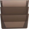 Sparco 13.1 in. x 14.8 in. x 4.3 in. Mountable Wall File Pockets, Smoke