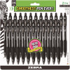 Zebra Pen Z-Grip Retractable Ballpoint Pen Medium 1 mm, Black Ink Clear Barrel Zebra Pen Z-Grip Retractable Ballpoint Pen Medium 1 mm, Black Ink Clear Barrel