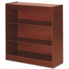 Lorell PANEL BOOKCASE, 3 SHELVES, CHERRY, 36X12X36 IN.