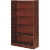 Lorell PANEL BOOKCASE, 5 SHELVES, CHERRY, 36X12X60 IN.