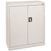 Lorell FORTRESS SERIES STEEL STORAGE CABINETS, LIGHT GRAY, 36X18X42 IN.