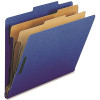 Nature Saver 8-1/2 in. x 11 in. Classification File Folder with 2 in. Expansion and 2-Dividers, Dark Blue