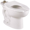 Madera FloWise 16-1/2 in. High EverClean Slotted Rim Top Spud Elongated Flush Valve Toilet Bowl Only in White