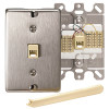 Leviton Stainless Steel 1-Gang Coaxial Wall Plate (1-Pack)