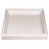 MUSTEE Durabase 36 in. x 36 in. Single Threshold Shower Base in White