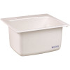 MUSTEE 22 in. x 25 in. x 13.75 in. Molded Fiberglass Drop in Utility Sink in White