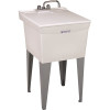 MUSTEE Utilatub Combo 20 in. x 24 in. x 33 in. Thermoplastic Floor Mount Laundry Tub