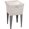 MUSTEE Utilatub 24 in. x 20 in. Structural Thermoplastic Floor-Mount Utility Tub in White