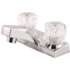 Pfister 4 in. Centerset 2-Handle Bathroom Faucet with Acrylic Handles in Polished Chrome