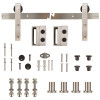 Everbilt 72 in. Stainless Steel Sliding Barn Door Track and Hardware Kit