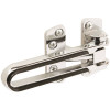 Prime-Line Swing Bar Lock, Features Rubber Bumper, Diecast Zinc, Polished Chrome Plated Finish