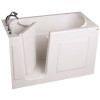 AMERICAN STANDARD GELCOAT WALK-IN BATH, SOAKER, LEFT-HAND WITH QUICK DRAIN AND FAUCET, WHITE, 30 IN. X 60 IN.