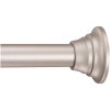 MOEN 72 in. Adjustable Straight Decorative Tension Shower Rod in Brushed Nickel