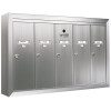 Florence 1250 Vertical 5-Compartment Aluminum Surface-Mount Mailbox