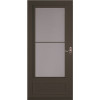 LARSON 36 in. x 81 in. Lifestyle Brown Wood Core Mid-View Storm Door