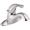 Delta Classic 4 in. Centerset Single-Handle Bathroom Faucet with Metal Drain Assembly in Chrome