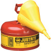 JUSTRITE MFG SFTY CAN 1 GAL RED W/FUNL