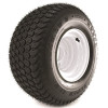 Kenda K500 SUPER TURF 18X850-8 TIRE MOUNTED ON 8X7, 4 HOLE WHITE WHEEL (4/4)