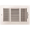 TruAire 10 in. x 6 in. 3-Way Steel Wall/Ceiling Register TruAire 10 in. x 6 in. 3-Way Steel Wall/Ceiling Register