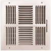 TruAire 10 in. x 10 in. 4-Way Steel Wall/Ceiling Register , White TruAire 10 in. x 10 in. 4-Way Steel Wall/Ceiling Register , White