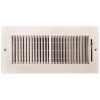 TruAire 10 in. x 4 in. 2-Way Steel Wall/Ceiling Register 1/3 in. Fin Spacing