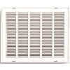 TruAire 20 in. x 20 in. White Stamped Return Air Filter Grille with Removable Face TruAire 20 in. x 20 in. White Stamped Return Air Filter Grille with Removable Face