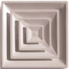 TruAire 2 ft. x 2 ft. T-Bar 3-Cone Step Down Diffuser with 6 in. Collar