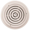 TruAire 10 in. White Round Ceiling Diffuser (Duct Opening Measurement)