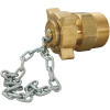 MARSHALL EXCELSIOR COMPANY MEC SINGLE CHECK FILL VALVE, 3-1/4 IN. M. ACME X 3 IN. MNPT, INCLUDES CAP & CHAIN ASSEMBLY